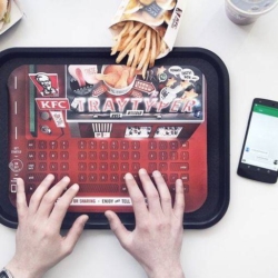 KFC Germany introduces keyboard paper tray (for a while)