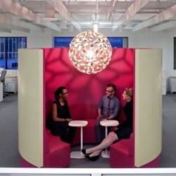Collaborative spaces are replacing the traditional office boardroom