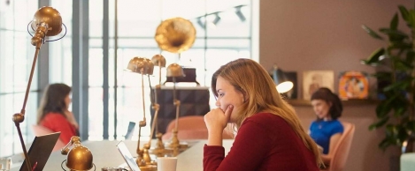 People who work in coworking spaces believe they are more productive