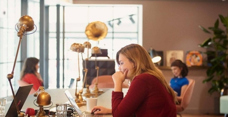 People who work in coworking spaces believe they are more productive