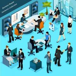 Divide between different levels of workforce on influence of office environment