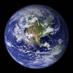 The Earth from space, illustrating how fragile the planet is in the face of climate change