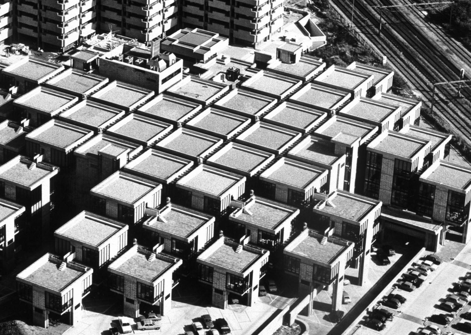 Overhead view of Centraal Beheer building