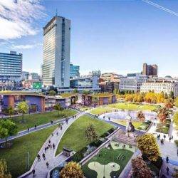 streetview of Manchester, Piccadilly Gardens