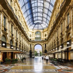The Galleria Vittorio Emanuele II in Milan which has just been named as the first winner of a wellbeing award