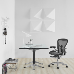 Herman Miller Aeron chair and table