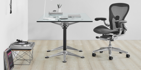 Herman Miller Aeron Chair now with ocean-bound plastic in all available colours in Europe