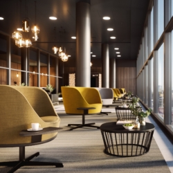 Soft seating from Connection furniture that could be set in offices or hotels