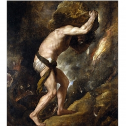 The burden of work, Sisyphus by Titian