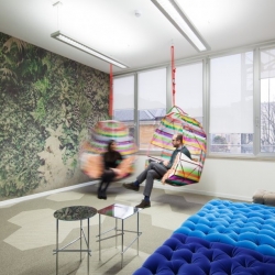 An office that depicts the future of work