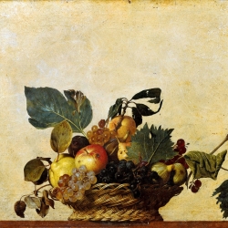 Painting of a fruit basket by Caravaggio