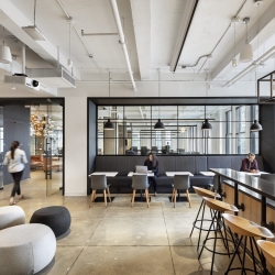 An office cafe to illustrate the new wave of hybrid working