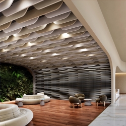 Woven Image introduce Array and Fuji: stunning design-driven acoustic solutions for ceilings