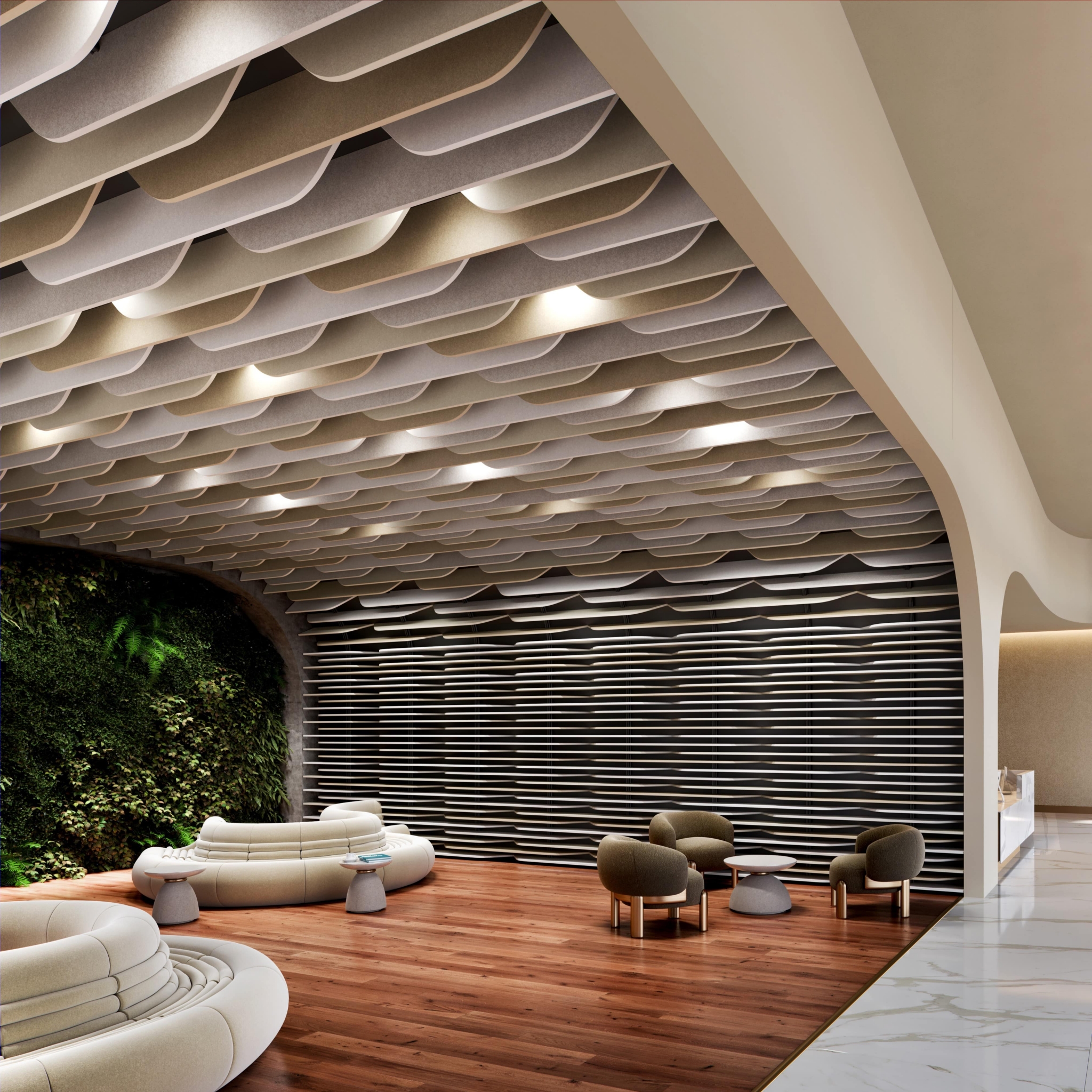 Woven Image introduce Array and Fuji: stunning design-driven acoustic solutions for ceilings