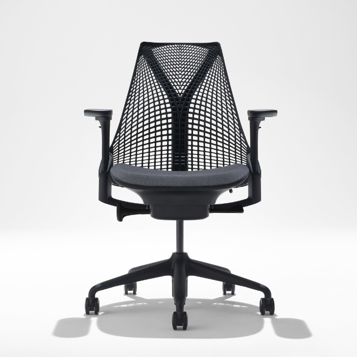 Herman Miller extends use of ocean-bound plastic with Sayl chair 