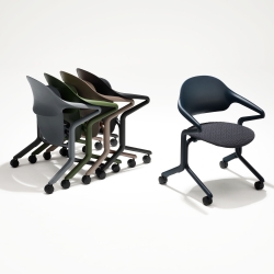 We may not always know exactly what the future of work holds, but we can design spaces that are ready for it. The Herman Miller Fuld chair is one of the products made for the new era 