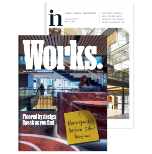 Magazine covers for In and Work magazines