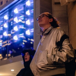 A new large-scale digital projection will light up the facade of THE MART during NeoCon in downtown Chicago this summer